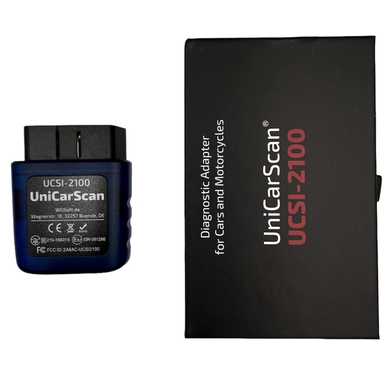 UniCarScan UCSI-2100 - Motoscan - Interfejs