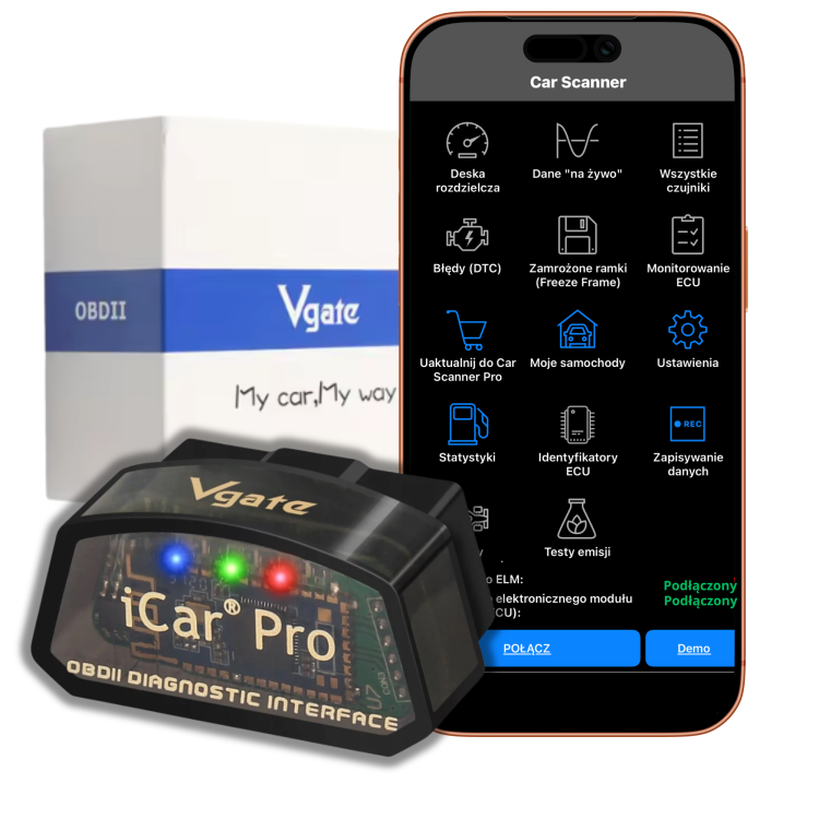 Interfejs diagnostyczny Vgate iCar Pro BT 4.0 / BT 5.0