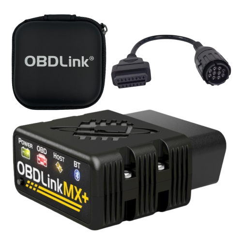 Interfejs OBDLink MX+ Bluetooth + Adapter 10 PIN do motocykli BMW aplikacja MotoScan