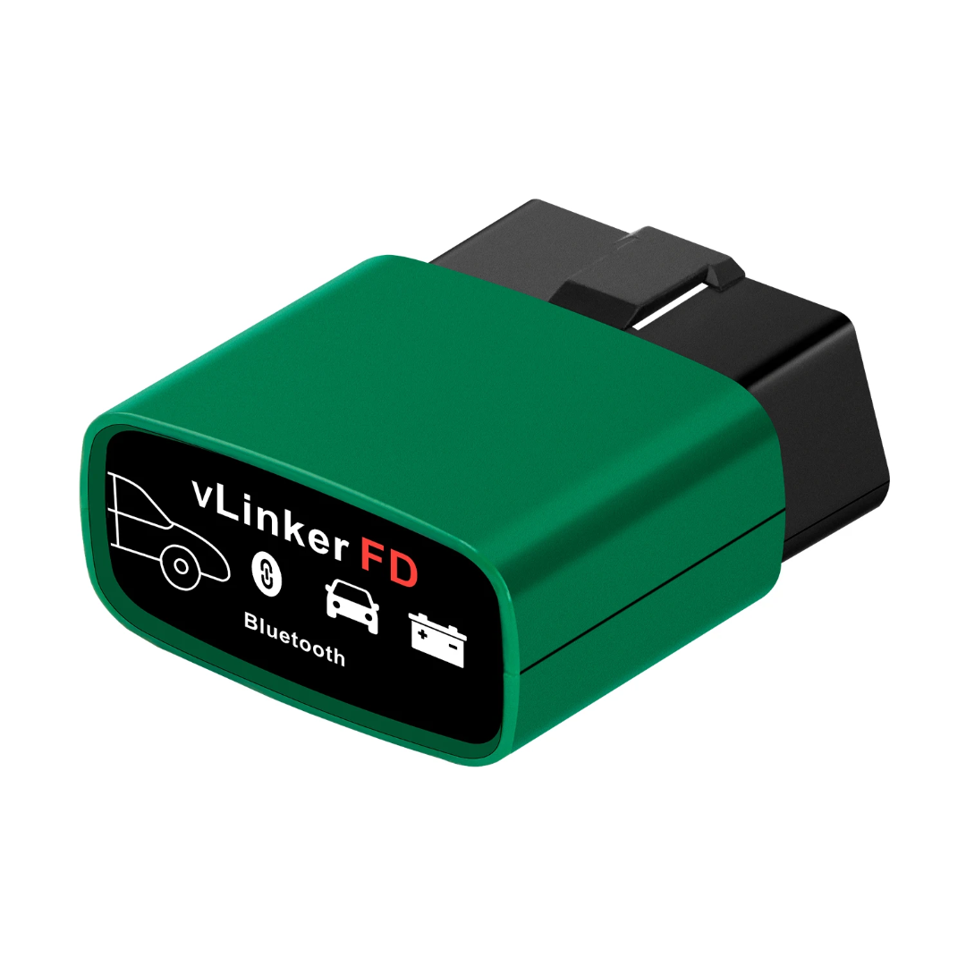 Zielony interfejs diagnostyczny Vgate vLinker FD BT 3.0 ze złączem OBD2