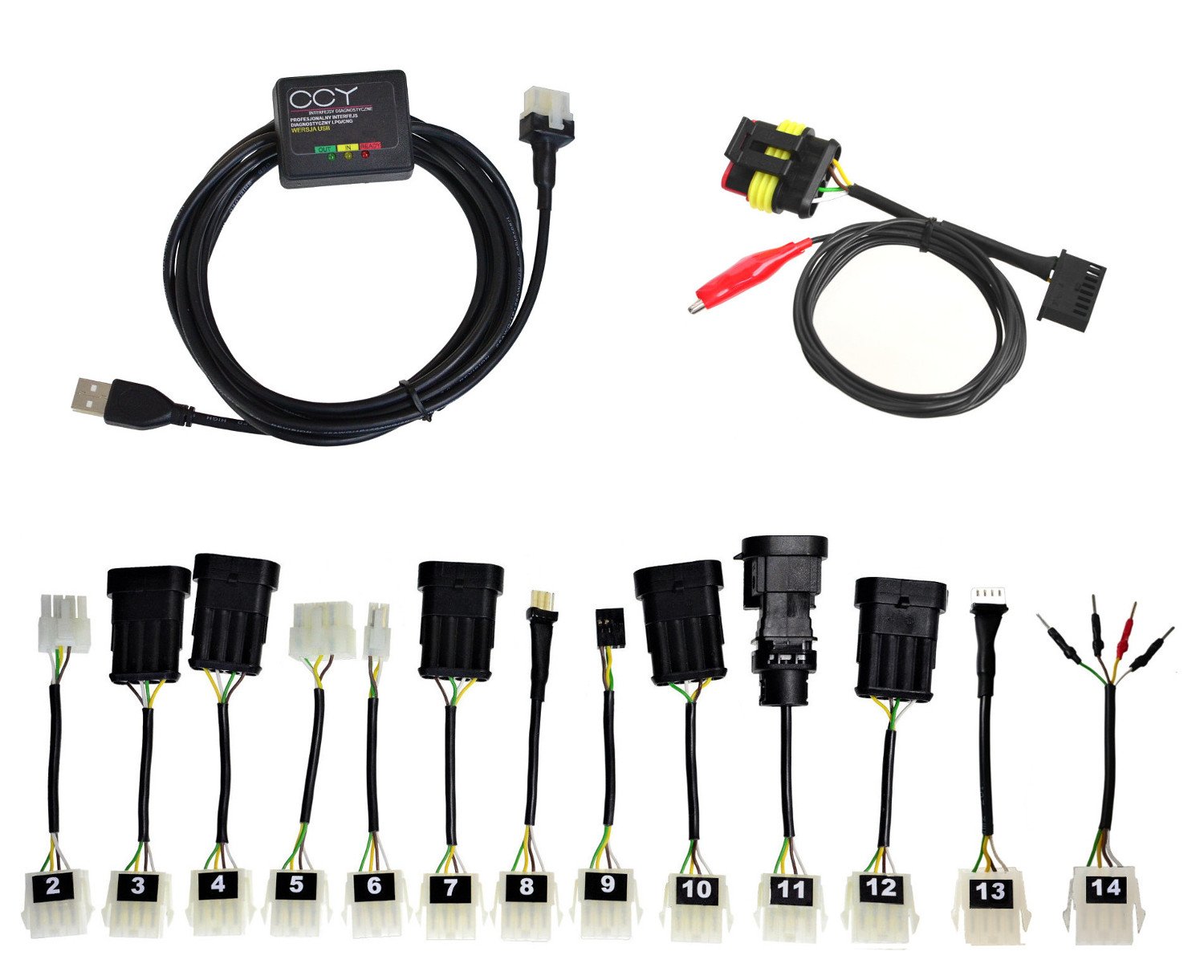 Interfejs LPG + 15 złączy Interfejs LPG USB FTDI CCY – zestaw z 15 złączami